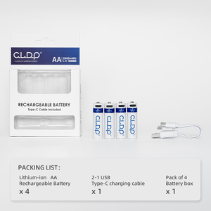 Batería <span class=keywords><strong>Recargable</strong></span> de Litio AA/AAA de Alta Potencia, 1.5V Constante, con Puerto de Carga <span class=keywords><strong>Tipo</strong></span>-<span class=keywords><strong>C</strong></span> - Product Image 6