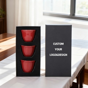 Cá nhân Arabic Trung Đông phong cách retro sâu Đỏ espresso nhỏ gốm cốc cà phê sứ tách trà - Product Image 2