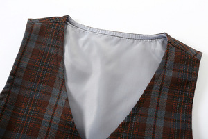 Ensemble de chemises en coton pour enfants pour bébés garçons <span class=keywords><strong>Gilet</strong></span> à carreaux Robe de mariage Tenue élégante Vêtements pour garçons - Product Image 6