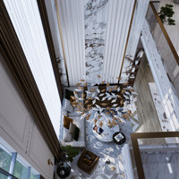 Desain Interior 3D Modern furnitur mewah Villa Manhattan rumah impian solusi satu atap untuk ruang keluarga apartemen Hotel