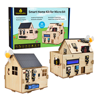 Kit de Hogar Inteligente DIY, Kit de Iniciación a la Automatización con Robot, Proyectos Programables, Casa de Madera, Kit de Aprendizaje para Arduino, Microbit y ESP32