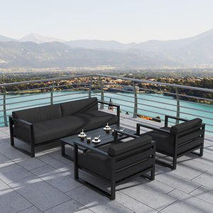 Set di Divani da Giardino Fulin, Moderni e Bestseller, in <span class=keywords><strong>Alluminio</strong></span> per Esterni, Resistenti alle Intemperie, per Sala da Pranzo/Soggiorno, Patio e Giardino - Product Image 1