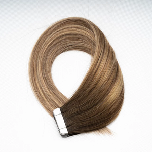# 2 # ผมต่อแบบเทปอิน 4 ชิ้น ผมแท้รัสเซีย เวอร์จิ้น เรมี่ ซุปเปอร์ดับเบิ้ลดรอน แบบลอนธรรมชาติ สีน้ำตาลเข้ม สำหรับผู้หญิง - Product Image 4