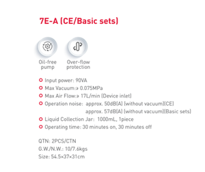 Yuwell 7e-một y tế di động máy hút bụi bộ máy chân không điện đờm Máy hút - Product Image 3