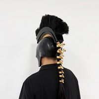 Casque d'Agamemnon Spartan semi-fini, accessoire de costume d'Halloween pour la Grèce antique