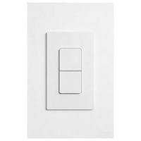Interrupteur intelligent à bouton ReZ-TI : 2 gangs, norme américaine, compatible Matter Over Thread, fonctionne avec HomeKit, Tuya, HA, Alexa, SmartThings, Google