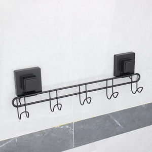 Tốt nhất cốc hút móc vuông cup móc với 5 móc phòng tắm chủ không khoan phụ kiện nhà - Product Image 1