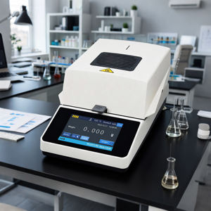 Nouvelle arrivée analyseur d'humidité halogène Machine pour laboratoire 110g/10mg Grain humidimètre affichage numérique analyseur d'humidité infrarouge - Product Image 1