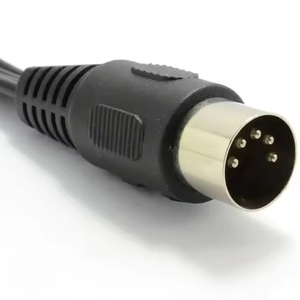 Tùy Chỉnh Góc Phải 3.5Mm DC 5pin Nam Nam PVC Âm Thanh Adapter Chuyển Đổi Cáp Cho Loa Và Màn Hình - Product Image 1