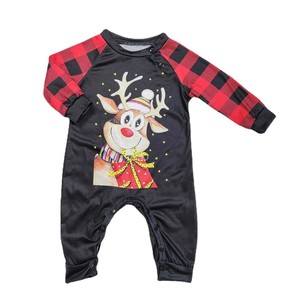 Pijamas de Natal para Família com Estampa de Feliz Natal, Conjunto de Pijamas de Manga Longa por Atacado - Product Image 5