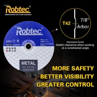 Disque de coupe abrasif renforcé de fibre de verre à liant résineux, oxyde d'aluminium type 42, pour coupe propre de l'acier au carbone