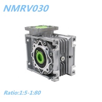 Réducteur de vitesse à vis sans fin NMRV030, rapport de réduction 5:1 à 80:1, boîte de vitesses pour moteur servo Nema 23 Nema 34 80/90, réducteur d'angle droit CNC