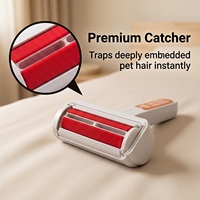 Rouleau réutilisable autonettoyant pour enlever les poils d'animaux pour canapé, tapis, vêtements