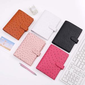 Planificateur de classeur en cuir A6 à 6 anneaux sur Etsy <span class=keywords><strong>Ins</strong></span> et <span class=keywords><strong>FB</strong></span> TK Organisateur de cahier de budget avec ensemble de stylos pour Journal d'argent - Product Image 1