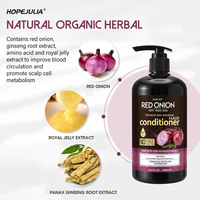 Aojie 100% Sampo Bawang Merah Alami Organik Herbal untuk Menutrisi, Menebalkan, Memperbaiki, Melembapkan, dan Mencegah Kerontokan Rambut