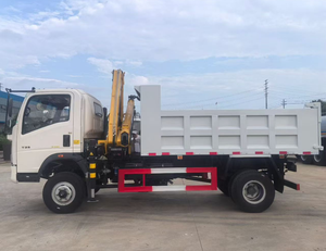 <span class=keywords><strong>Camion</strong></span> benne d'<span class=keywords><strong>occasion</strong></span> Howo 4x2 LHD avec <span class=keywords><strong>grue</strong></span> <span class=keywords><strong>Hiab</strong></span> et moteur diesel, <span class=keywords><strong>grue</strong></span> montée sur <span class=keywords><strong>camion</strong></span> à benne basculante à vendre - Product Image 2