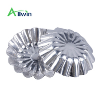 Moule à tartelettes et muffins jetable en aluminium, capacité 35 ml, résistant au four, qualité alimentaire, formes rondes