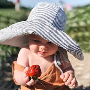 Chapeau de soleil à large bord pour bébés et filles, style personnalisé, bon marché, printemps et été, 2022