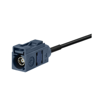 Cable RF de Baja Pérdida RG174 con Conector FAKRA Hembra a Hembra, Código G, Personalizado para Antena de Radio de Coche