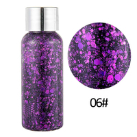 Paillettes en gel scintillantes pour le corps et le visage avec logo personnalisé Maquillage Art Flash au laser pour la décoration des yeux et des lèvres lors des fêtes, des festivals Crème clignotante