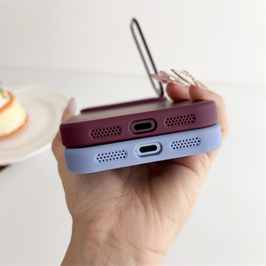 Funda Magnética Mate para Teléfono con Anillo de Aleación para Lente de Cámara y Soporte para iPhone 18 17 16 15 Pro Max, Funda con Soporte Magnético - Product Image 6