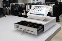 Sistem POS Elektronik Heavy Duty 4 Uang Kertas 5 Koin, Laci Kas Aman dan Terlindungi dengan Port RJ11/RJ12