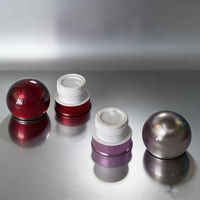 Flacon de sous-conditionnement en acrylique 15g, boîte de conditionnement en forme de bulbe, boîte à capsules, boîte à poudre, boîte de rangement pour nail art et bijoux, conditionnement d'essai