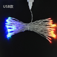 Guirlande lumineuse LED décorative de Noël extérieure, 10 m, 100 LED, alimentée par USB, avec télécommande 8 modes, personnalisable avec logo OEM, vente en gros