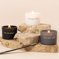 Mescente luxe noël mariage décoratif woodwick citron lavande parfumé bougies de soja coffret cadeau