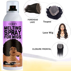 Luxfume 180ml vente en gros longue durée forte tenue perruque colle adhésive organique et végétalien imperméable à l'eau dentelle tenant spray fondant - Product Image 3