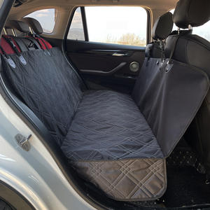 <span class=keywords><strong>Housse</strong></span> <span class=keywords><strong>de</strong></span> siège <span class=keywords><strong>de</strong></span> voiture pour <span class=keywords><strong>chien</strong></span> en polyester Oxford imperméable noir personnalisée avec design hamac pour siège arrière - Utilisation toutes saisons 165x104cm - Product Image 2
