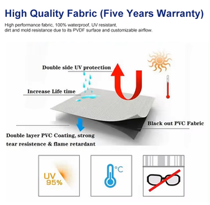 Pergola Elettrica Retrattile di Lusso Moderna con Tetto <span class=keywords><strong>a</strong></span> Lamelle, Tenda Antipioggia e <span class=keywords><strong>Tende</strong></span> Laterali Estensibili per Rifugi Privati in Giardino - Product Image 5