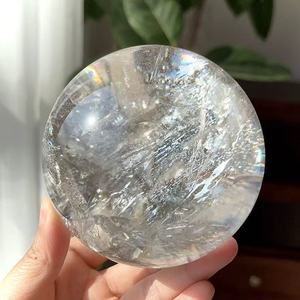 8-8.5Cm Tự Nhiên Rõ Ràng Thạch Anh Quả Bóng Kích Thước Lớn Rõ Ràng Thạch Anh Sphere Cho Trang Trí Nội Thất Đẹp Kích Thước Lớn Pha Lê Sphere Thủ Công - Product Image 3