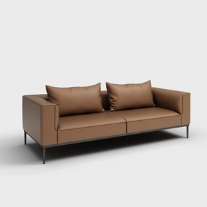 Executive Modern Leather <b>Office</b> <b>Sofa</b> High Quality Synthetic Leather for Living Room School or Workshop - Product Image 1