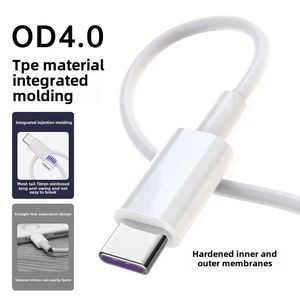 Fully Compatible 120W 6A Super Fast Charging Cable <b>for</b> Huawei Type-c High Speed Charge Data Cable <b>for</b> <b>For</b> Samsung Charging Cable - Product Image 2