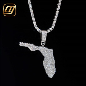 เครื่องทดสอบเพชร ผ่านการทดสอบแล้ว เครื่องประดับชั้นดี CHOYUE ทองแท้ 10K 14K เพชรเลี้ยงในห้องแล็บ เครื่องประดับฮิปฮอป จี้ฮิปฮอป - Product Image 3