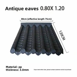 กระเบื้องเคลือบเรซินสังเคราะห์ ASA สไตล์โบราณสำหรับ<span class=keywords><strong>หลังคา</strong></span>สถาปัตยกรรมสวนโบราณ - Product Image 5