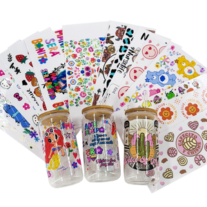 Offre Spéciale – Étiquettes Adhésives Personnalisées à Impression par Transfert UV pour Gobelets – Transferts UV Faciles à Décoller pour Gobelets de 16 et 24 OZ – Vente <span class=keywords><strong>en</strong></span> Gros - Product Image 1