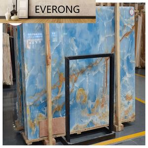 Mármol <span class=keywords><strong>de</strong></span> Ónix Azul Translúcido Natural <span class=keywords><strong>de</strong></span> Pakistán <span class=keywords><strong>de</strong></span> Primera Calidad a Precio Económico para Azulejos y Paneles <span class=keywords><strong>de</strong></span> Pared - Product Image 4