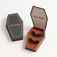 Boîte d'emballage magnétique personnalisée en usine pour Halloween Eye Lashes Magnet Faux Eyelash Gift Boîte en papier rigide avec logo personnalisé