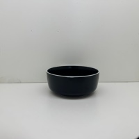 Service de vaisselle en céramique noire émaillée Guangda, style classique moderne |   Ensemble de 4 assiettes et tasses en grès |   Compatible micro-ondes/lave-vaisselle/four, résistant à la chaleur