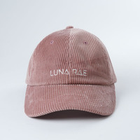 Casquette de baseball non structurée en coton Oxford, personnalisable avec logo brodé, 6 panneaux, motifs à pois et fruits