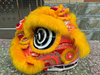 Usine de danse du Lion chinois artisanat à la main taille normale chine deux personnes Performance Costume de danse du Lion Culture chinoise danse Lion