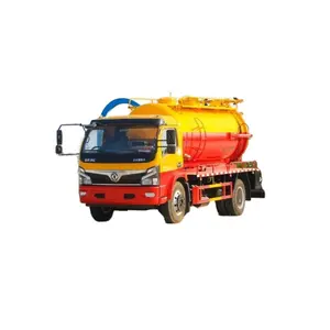 Factory Price 3000l 5000l 6000l Vacuum Suction Machine Truck Septic Tank Truck Sewage Suction Cleaning Truck For Dongfeng Isuzu