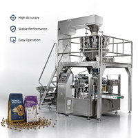 Machine d'emballage automatique d'aliments pour animaux de compagnie avec système d'emballage vertical à plusieurs têtes de pesage pour la production d'aliments pour chiens