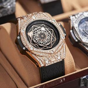 Drioshipping Brand Watch Man Sports Diamond <b>Clock</b> Wrist Watch Men Waterproof Business Quartz Watch - Product Image 1