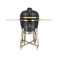 Kimstone 23.5 "Céramique Kamado Grill Haute Qualité Cuisine Extérieure BBQ Pliant Fer Charbon Grill pour Camping