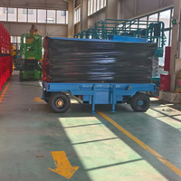 Plateforme de travail aérienne mobile électrique à ciseaux, table élévatrice hydraulique pour la construction