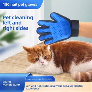 180ピンプラスチックとシリコーンのペット手袋犬猫脱皮コームバスクリーニング用品ペットグルーミング用環境に優しい - Product Image 4