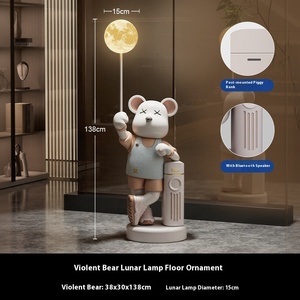 Eco-Friendly <strong>Large</strong> Resin Bear <strong>Ornaments</strong> for Living Room TV Cabinet Sofa Floor Decorations Violent Piggy Bank Bluetooth Speaker - Product Image 6